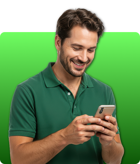 Motorista usando o app AuthPay